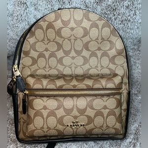 Coach Medium Charlie Backpack In Signature Canvas